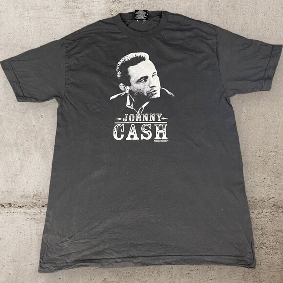Vintage Johnny‎ Cash Zion Rootswear T-shirt Dont Take your Guns to Town 2004 Y2K - Picture 1 of 10